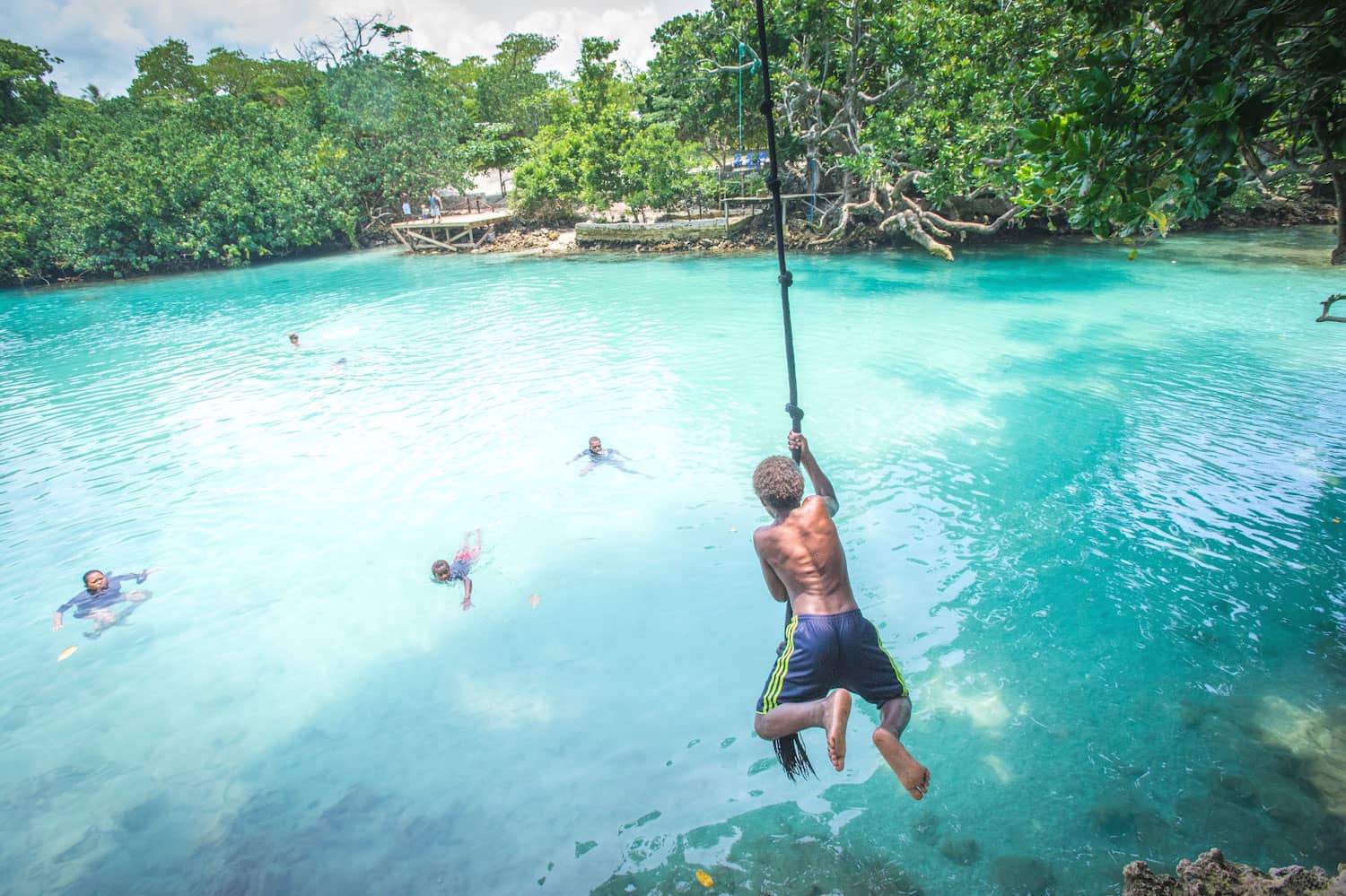 Swing into the Blue Lagoon in Efate, Vanuatu