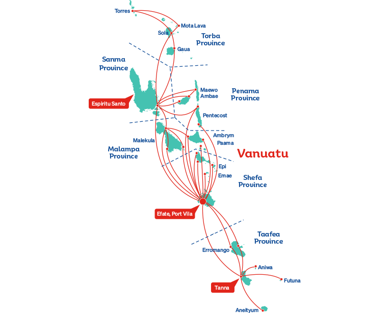 Air Vanuatu Route Maps Domestic