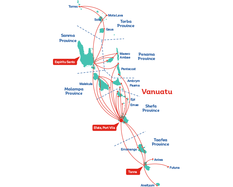 Air Vanuatu Route Maps Domestic